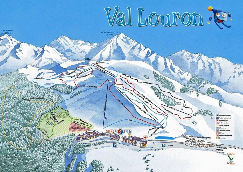 Appart 4-6 Pers Au Pied Des Pistes - Val Louron Génos Extérieur photo